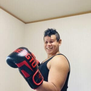 盲目の格闘家、大舘裕太